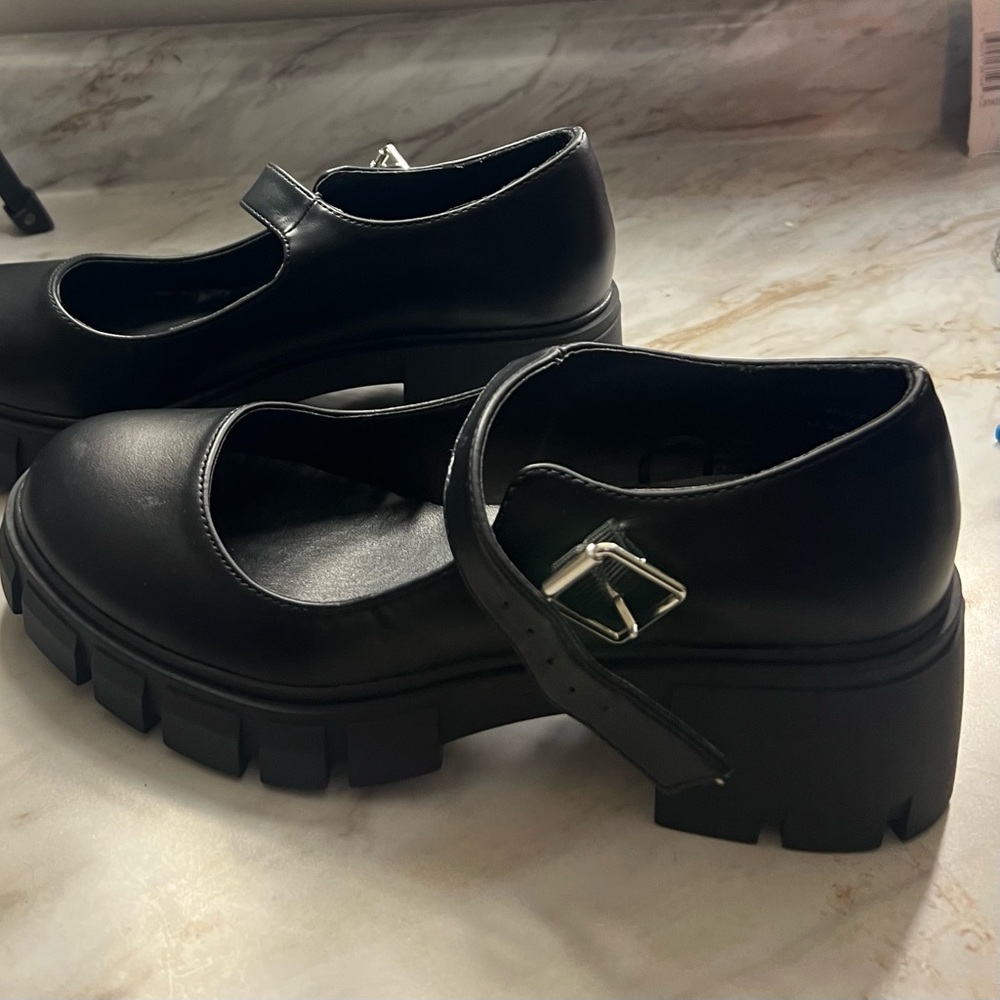 Madden Girl Black Platform Shoes